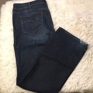 Silver jeans Suki dark high rise denim